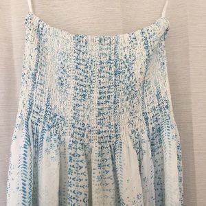 CLUB MONACO - Long Silk Strapless Maxi Dress